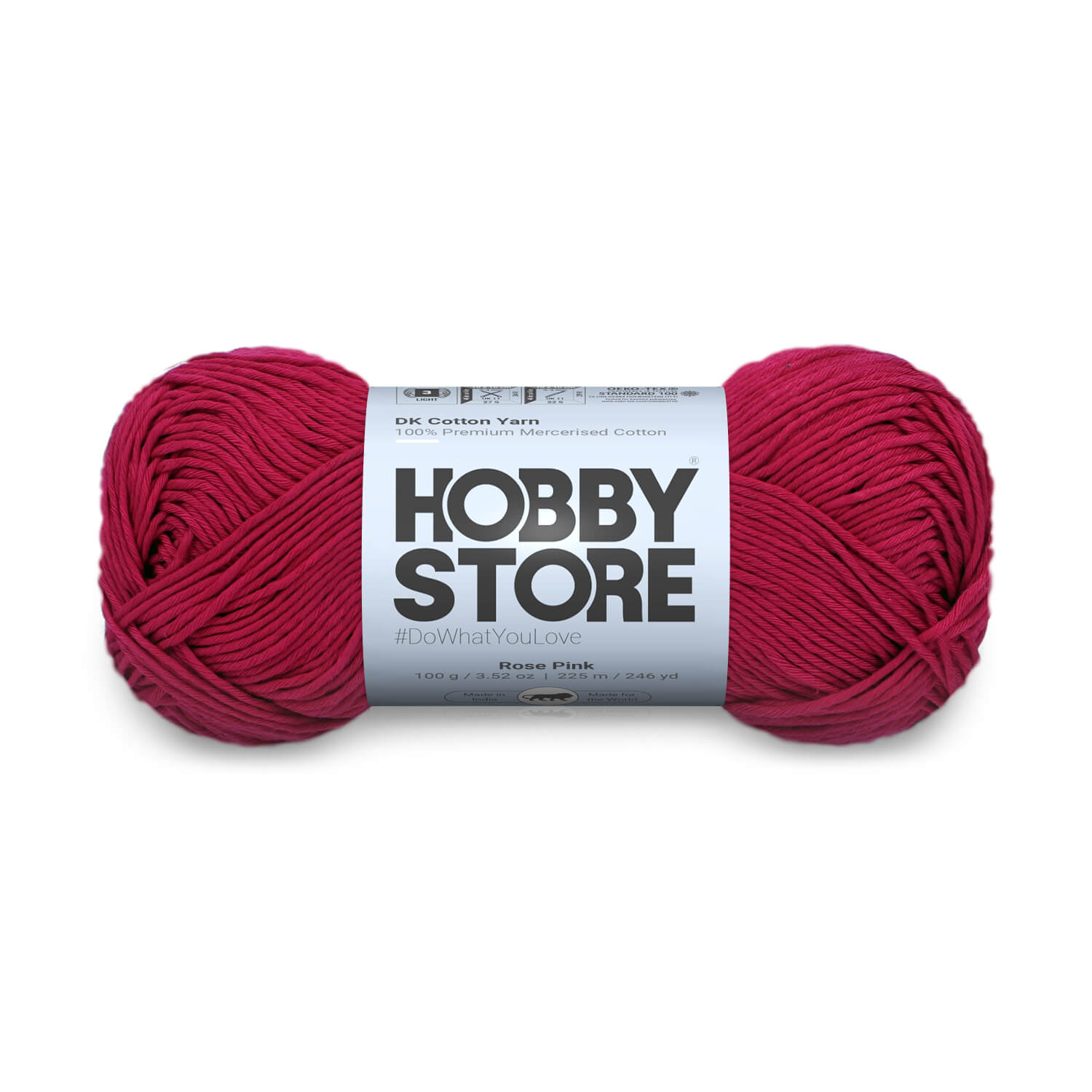 DK Mercerised Cotton Yarn by Hobby Store - Chilli Pepper Red 308