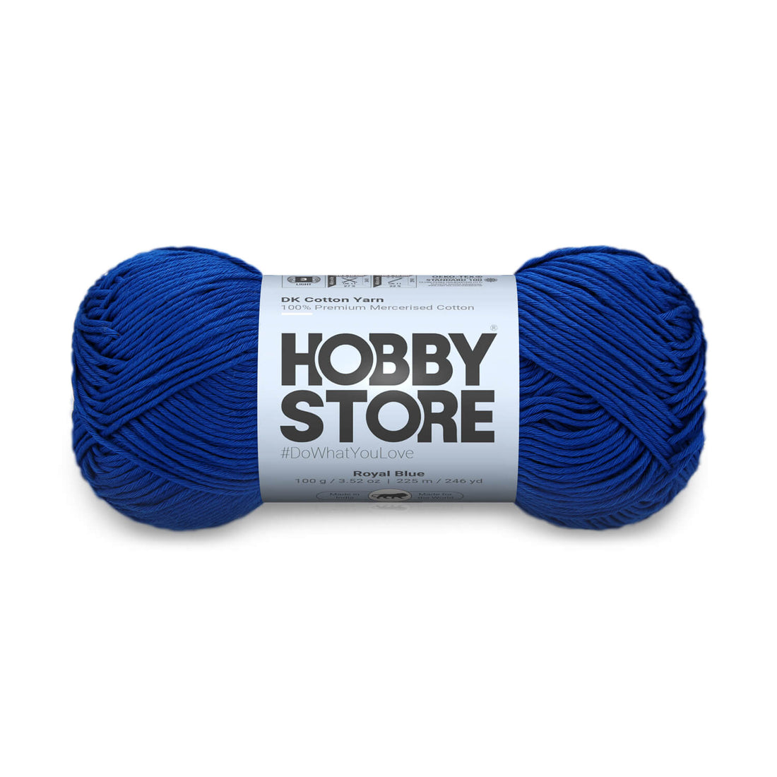 DK Mercerised Cotton Yarn by Hobby Store - Royal Blue - 339