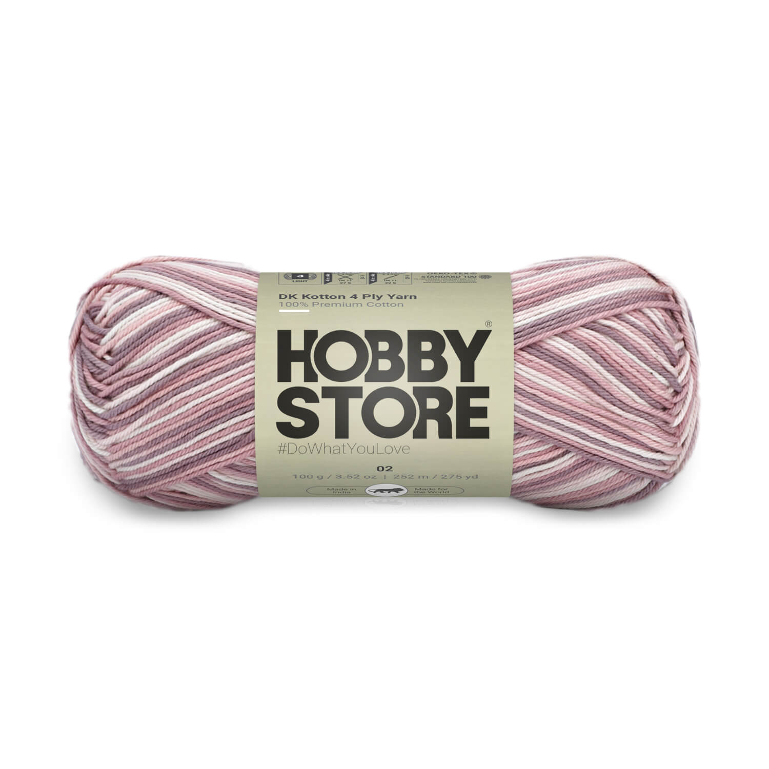 DK Kotton 4 Ply Yarn by Hobby Store - Multi-Color 02