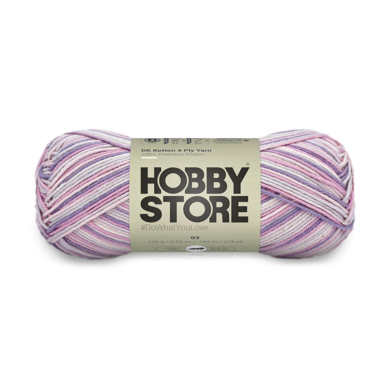 DK Kotton 4 Ply Yarn by Hobby Store - Multi-Color 03