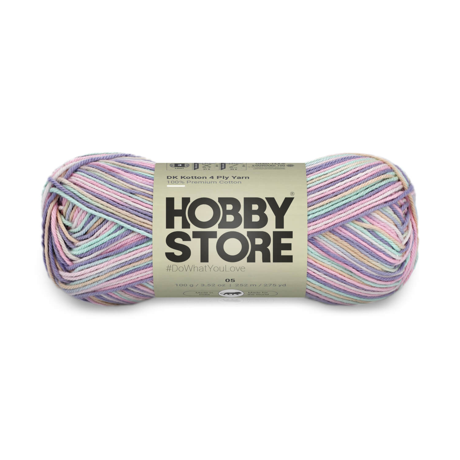 DK Kotton 4 Ply Yarn by Hobby Store - Multi-Color 05