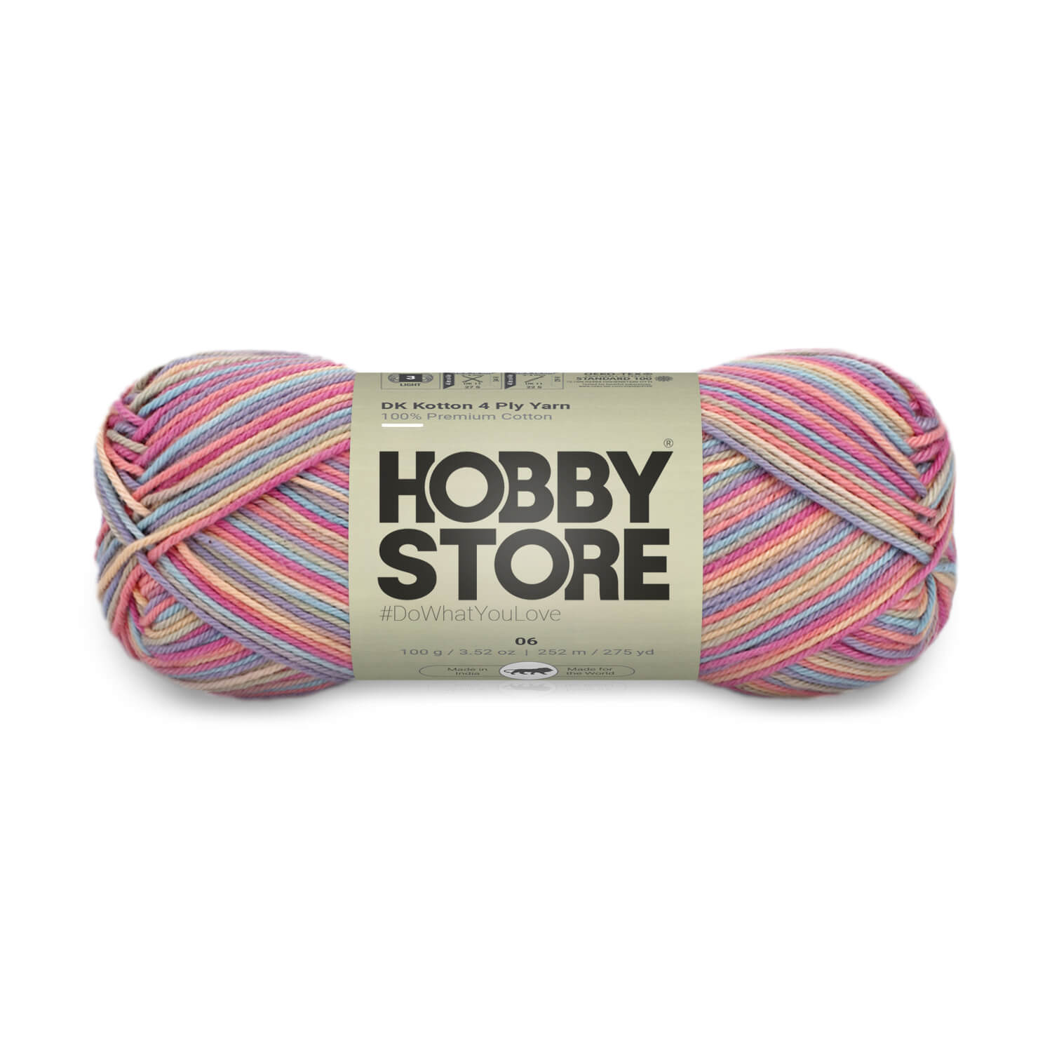 DK Kotton 4 Ply Yarn by Hobby Store - Multi-Color 06