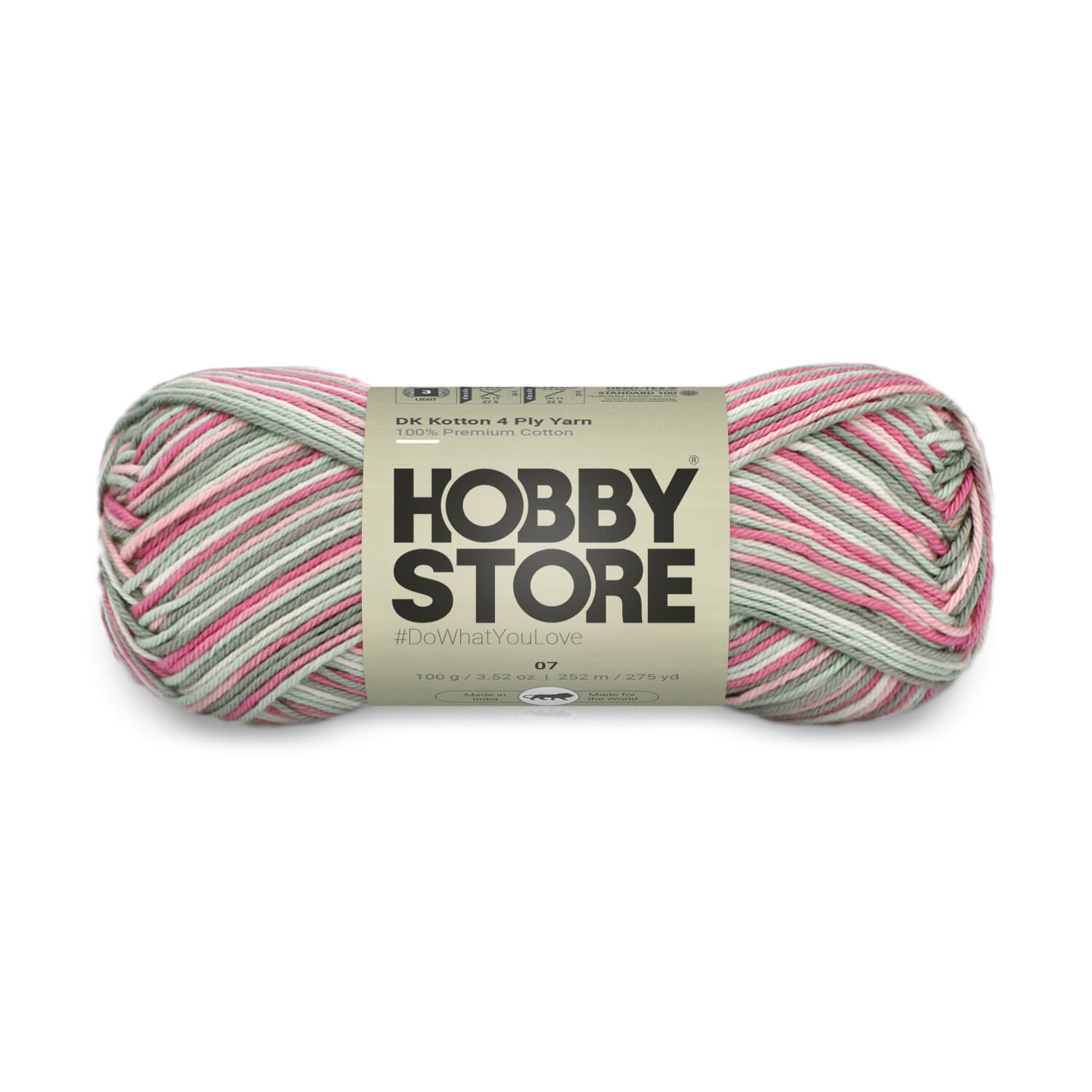DK Kotton 4 Ply Yarn by Hobby Store - Multi-Color 07