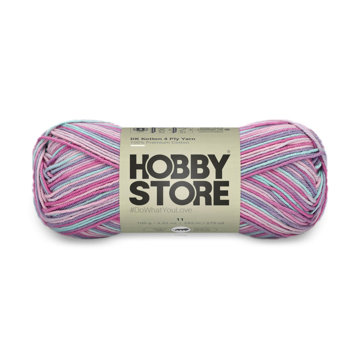 DK Kotton 4 Ply Yarn by Hobby Store - Multi-Color 11