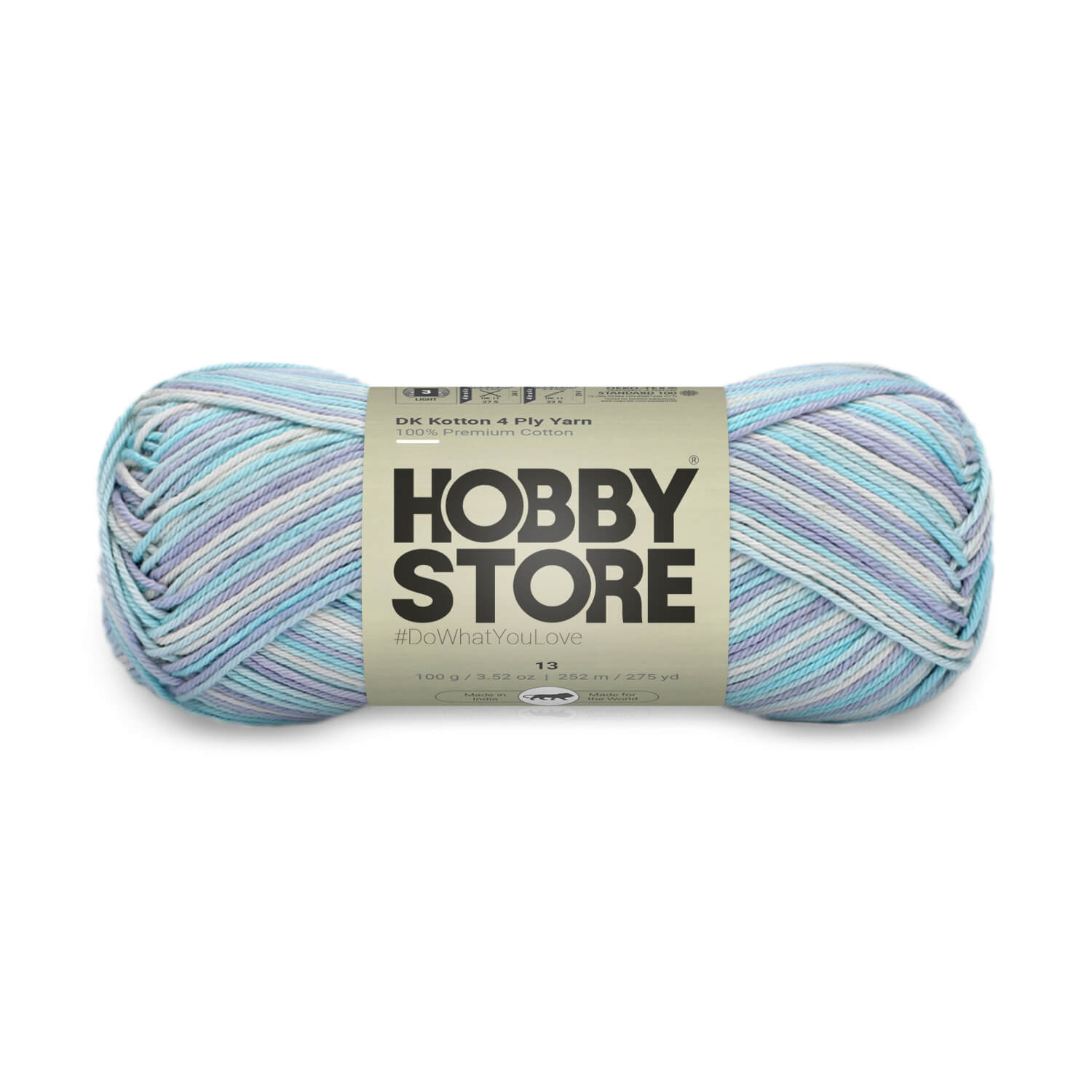 DK Kotton 4 Ply Yarn by Hobby Store - Multi-Color 13