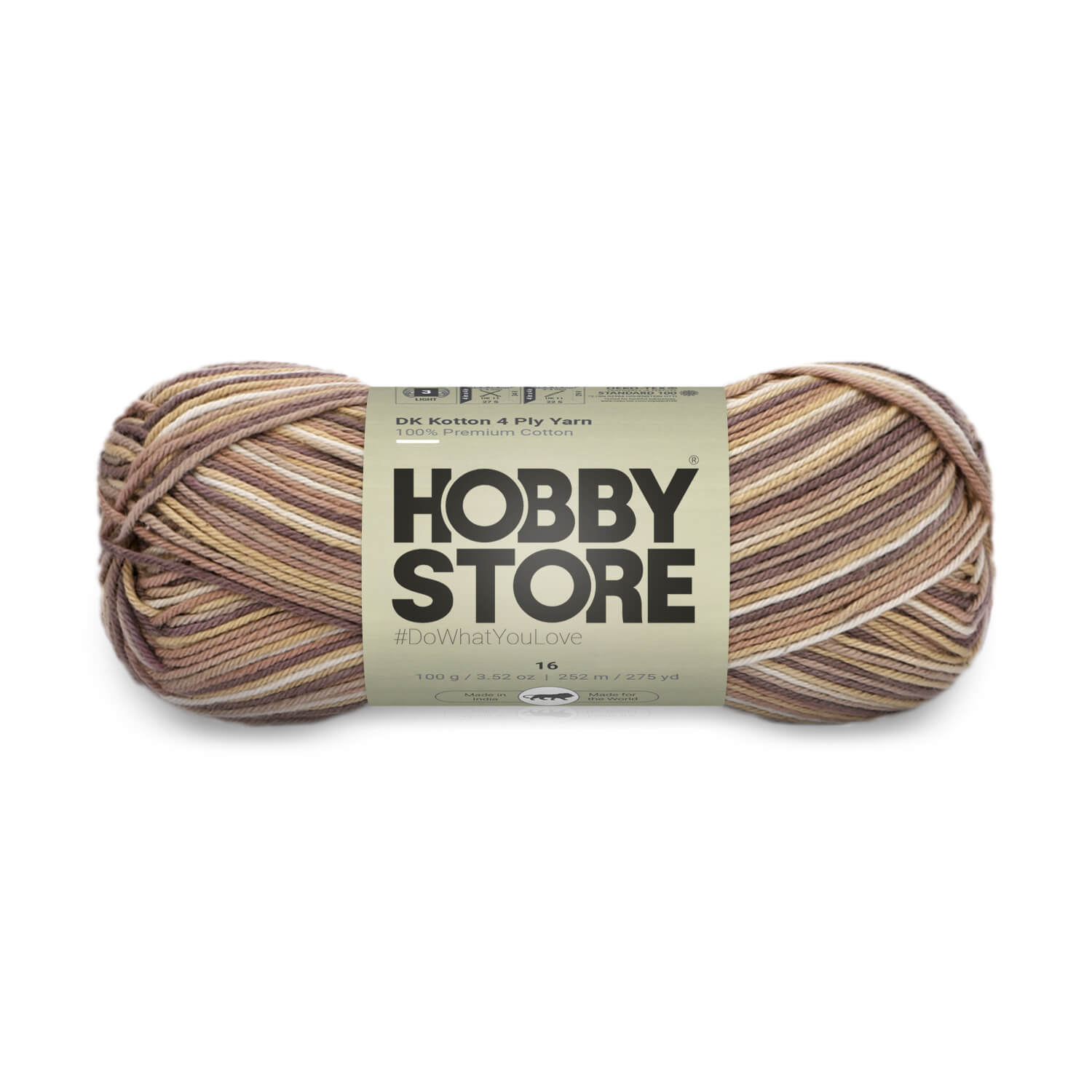 DK Kotton 4 Ply Yarn by Hobby Store - Multi-Color 16