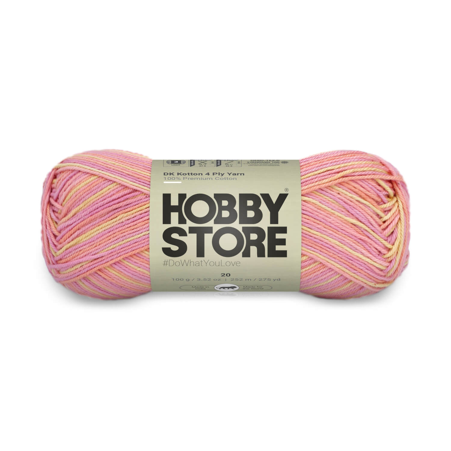 DK Kotton 4 Ply Yarn by Hobby Store - Multi-Color 20