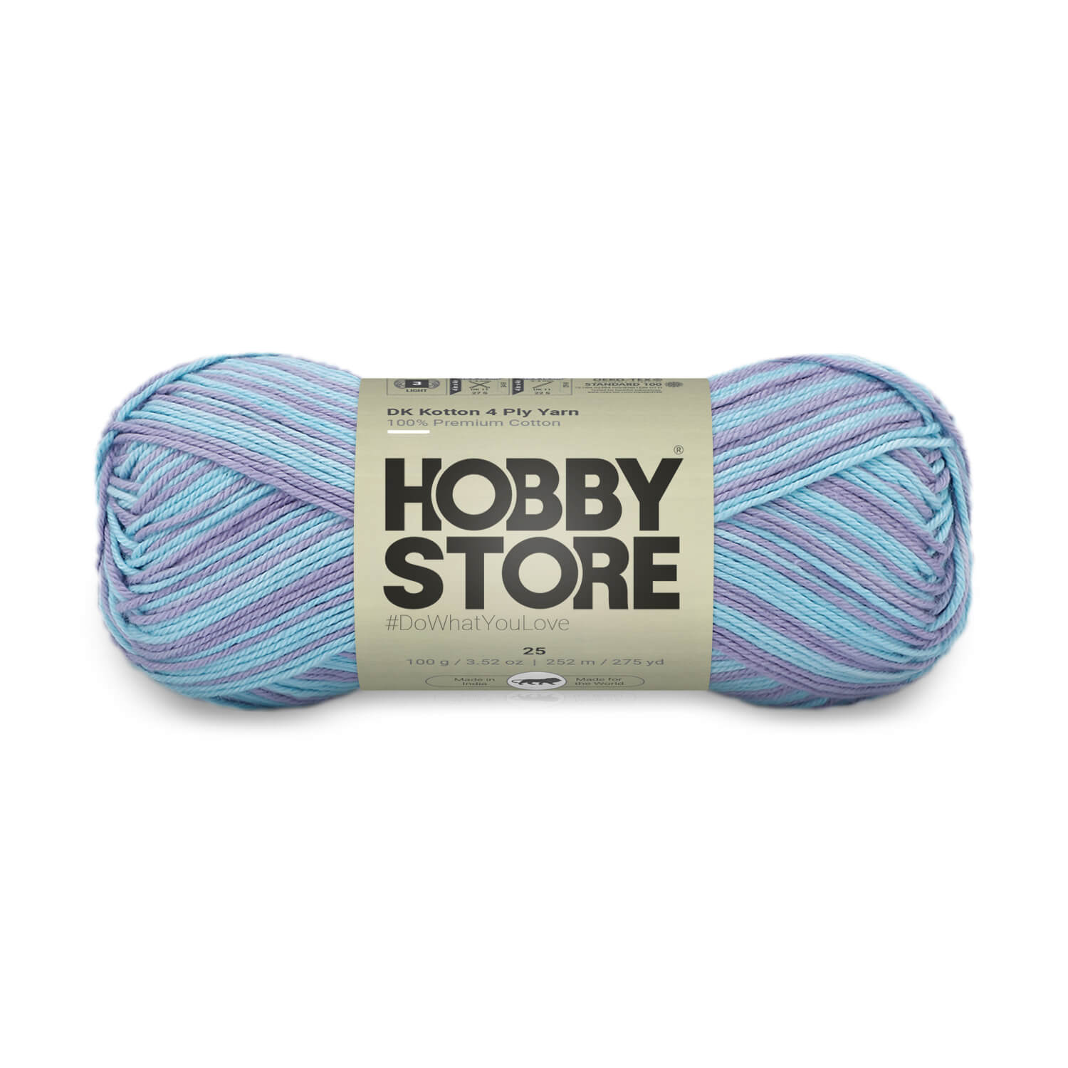 DK Kotton 4 Ply Yarn by Hobby Store - Multi-Color 25
