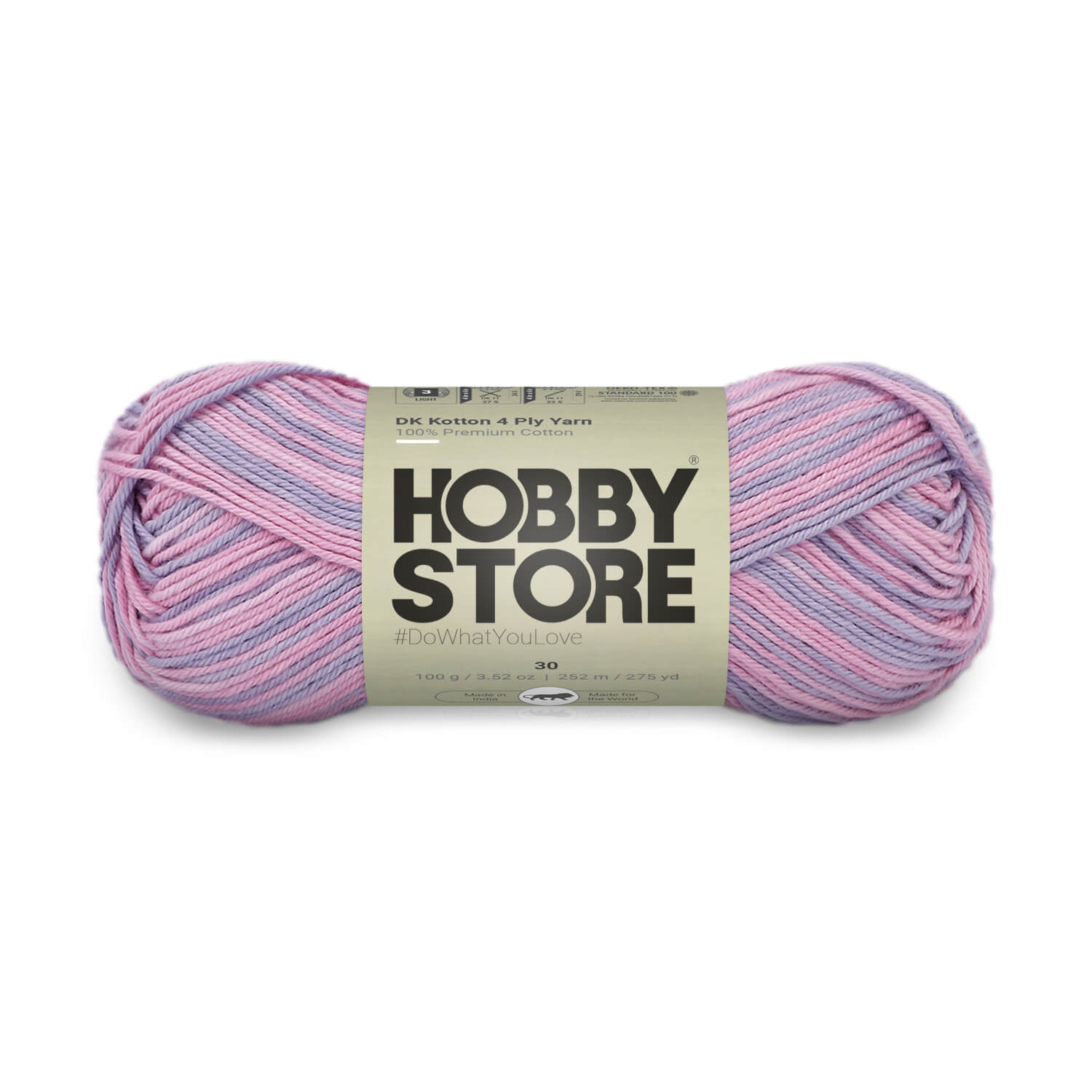 DK Kotton 4 Ply Yarn by Hobby Store - Multi-Color 30
