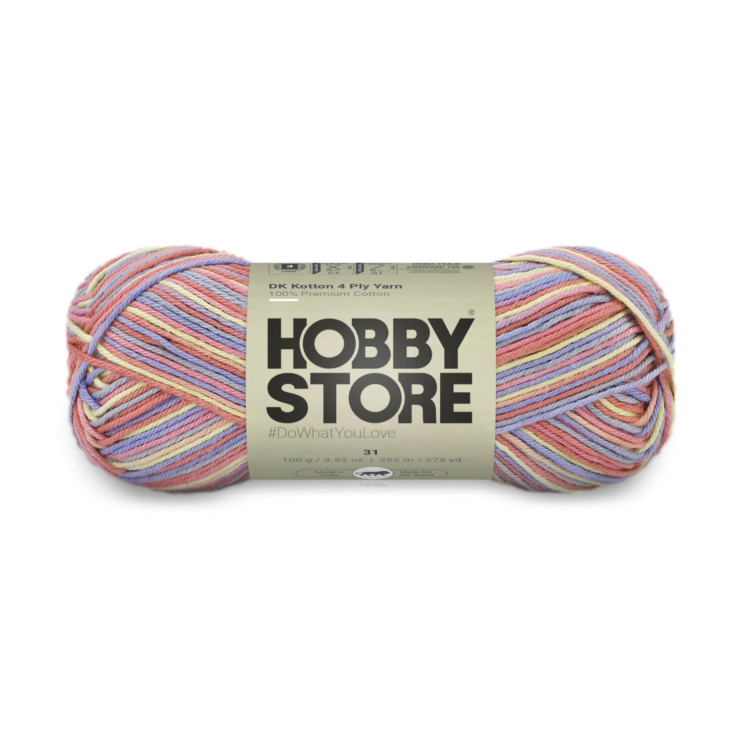 DK Kotton 4 Ply Yarn by Hobby Store - Multi-Color 31