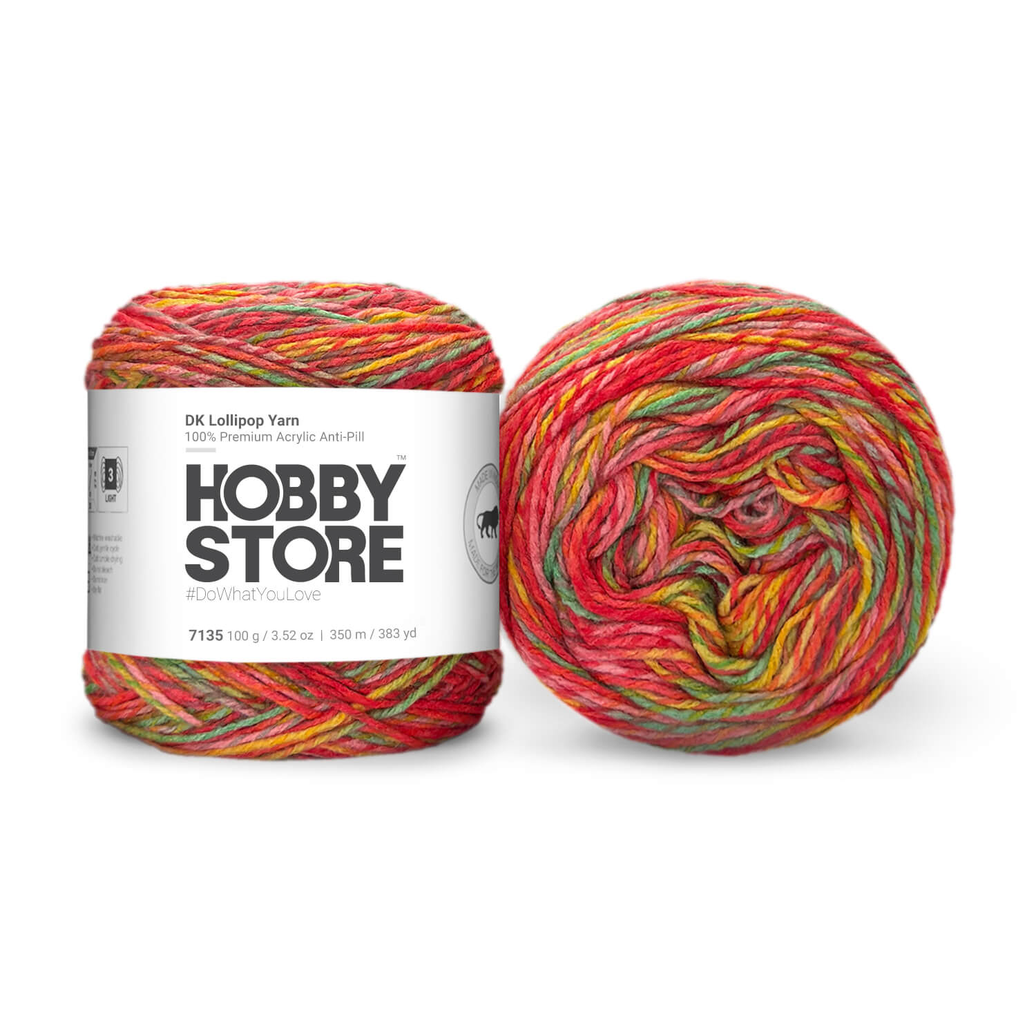 DK Lollipop Anti-Pill Cake Yarn by Hobby Store - 7135