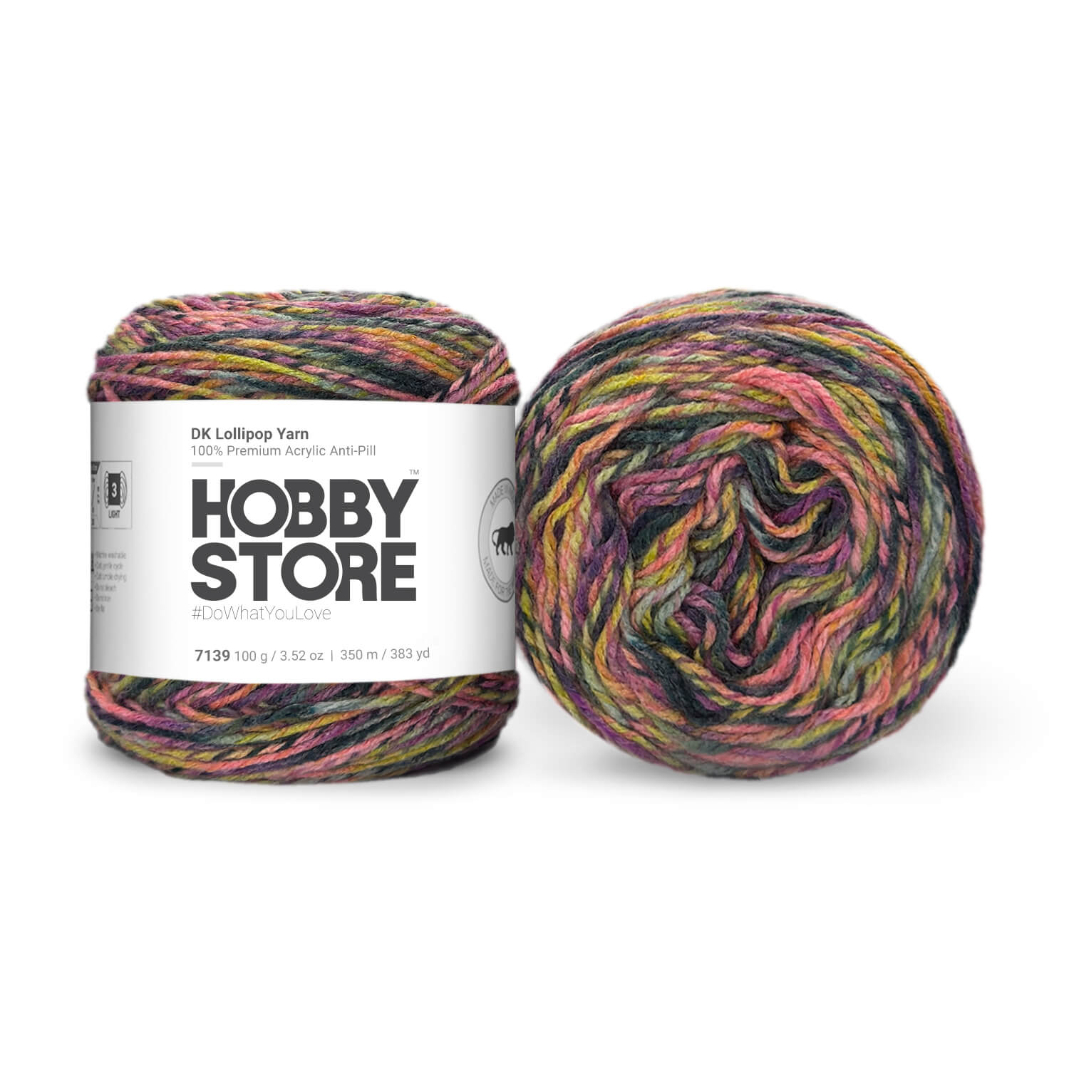 DK Lollipop Anti-Pill Cake Yarn by Hobby Store - 7139