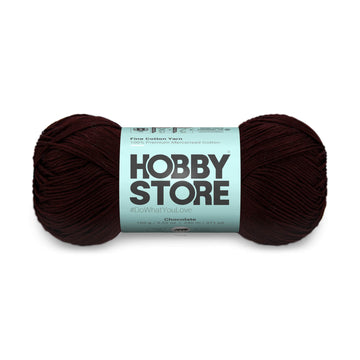 Fine Mercerised Cotton Yarn by Hobby Store - Chocolate - 209