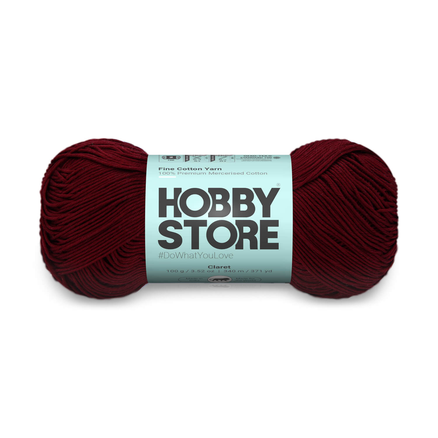 Fine Mercerised Cotton Yarn by Hobby Store - Claret - 211