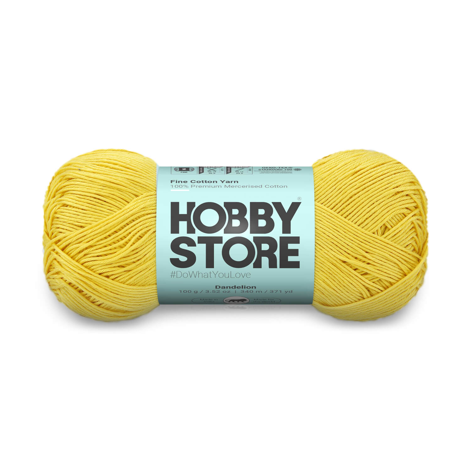 Fine Mercerised Cotton Yarn by Hobby Store - Dandelion - 214