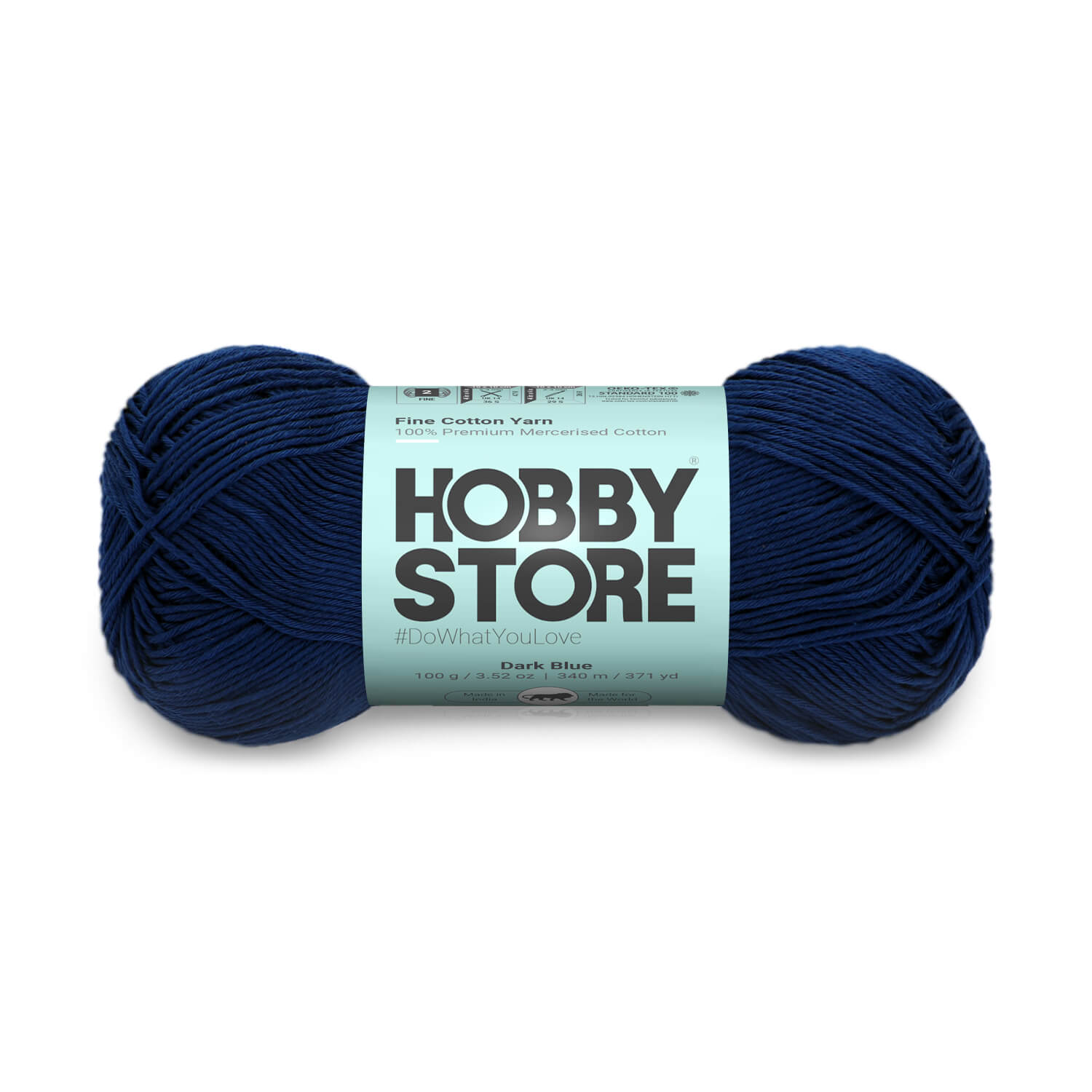 Fine Mercerised Cotton Yarn by Hobby Store - Dark Blue - 258