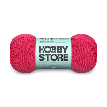 Fine Mercerised Cotton Yarn by Hobby Store - Fuchsia - 216