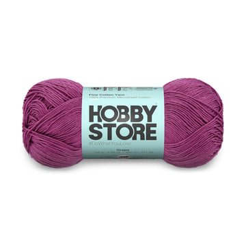 Fine Mercerised Cotton Yarn by Hobby Store - Grape - 217