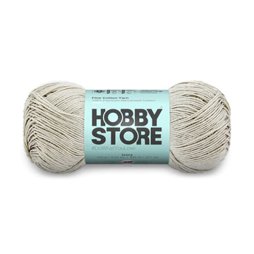 Fine Mercerised Cotton Yarn by Hobby Store - Ivory - 219