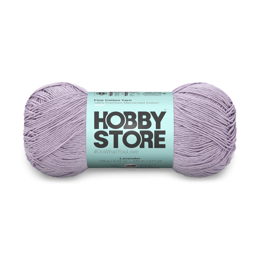 Fine Mercerised Cotton Yarn by Hobby Store - Lavender - 222