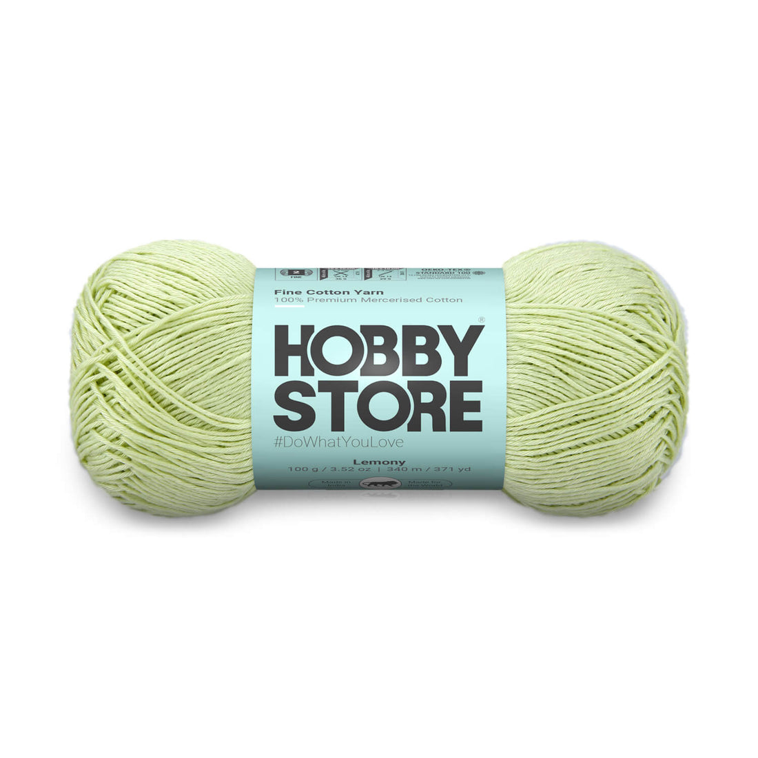 Fine Mercerised Cotton Yarn by Hobby Store - Lemony - 224
