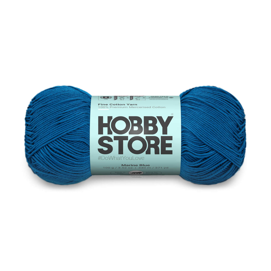 Fine Mercerised Cotton Yarn by Hobby Store - Marine Blue - 229