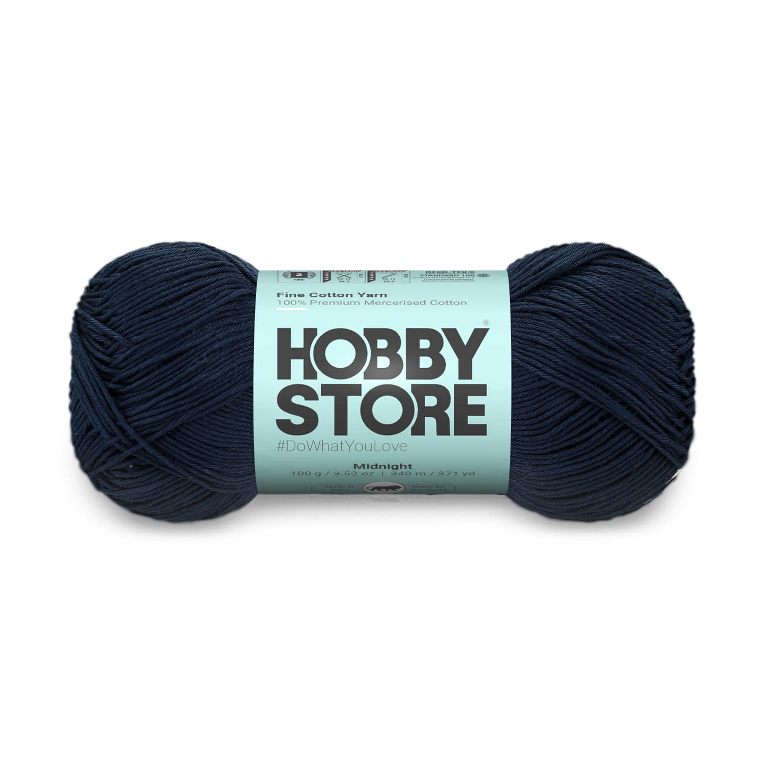 Fine Mercerised Cotton Yarn by Hobby Store - Midnight - 252