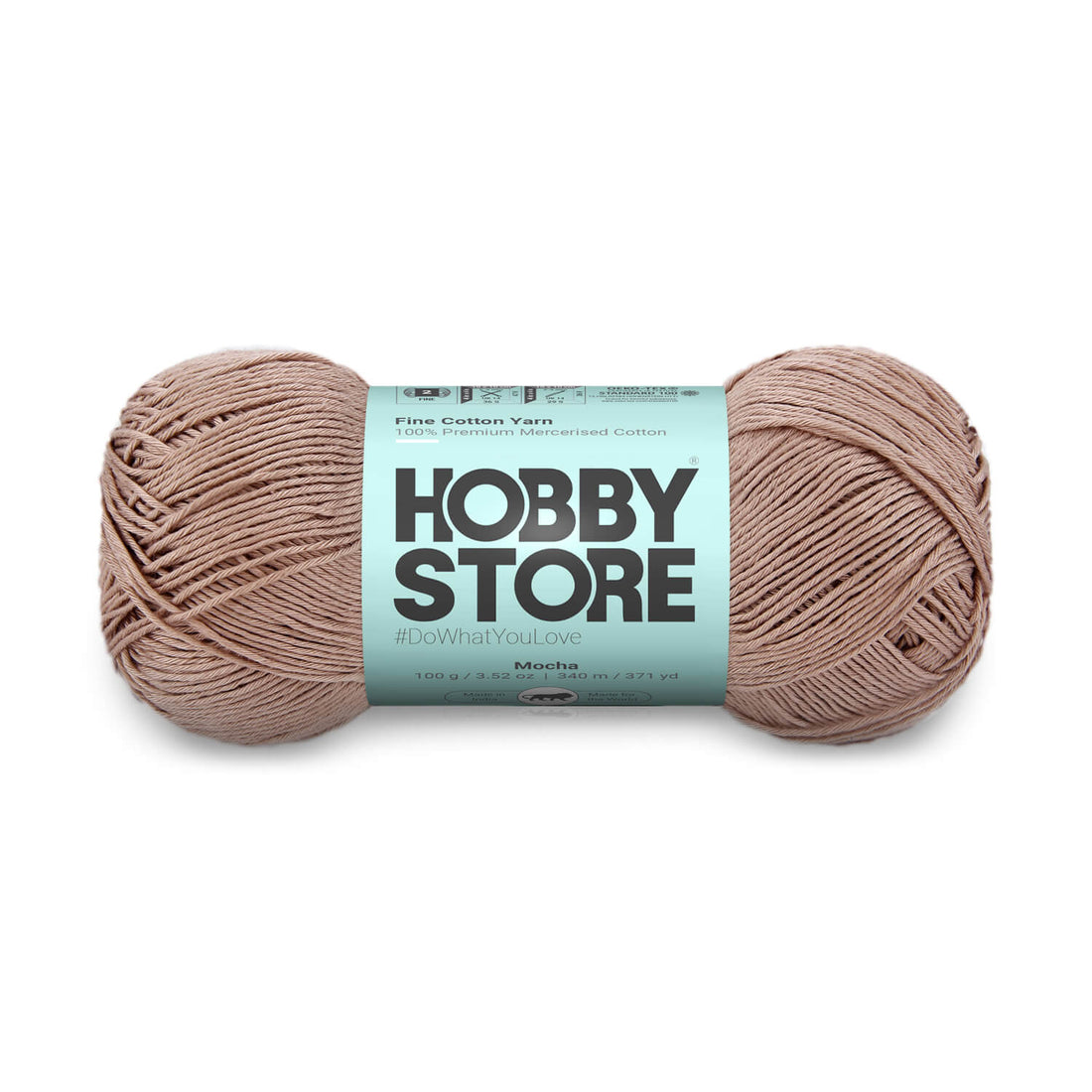 Fine Mercerised Cotton Yarn by Hobby Store - Mocha - 231