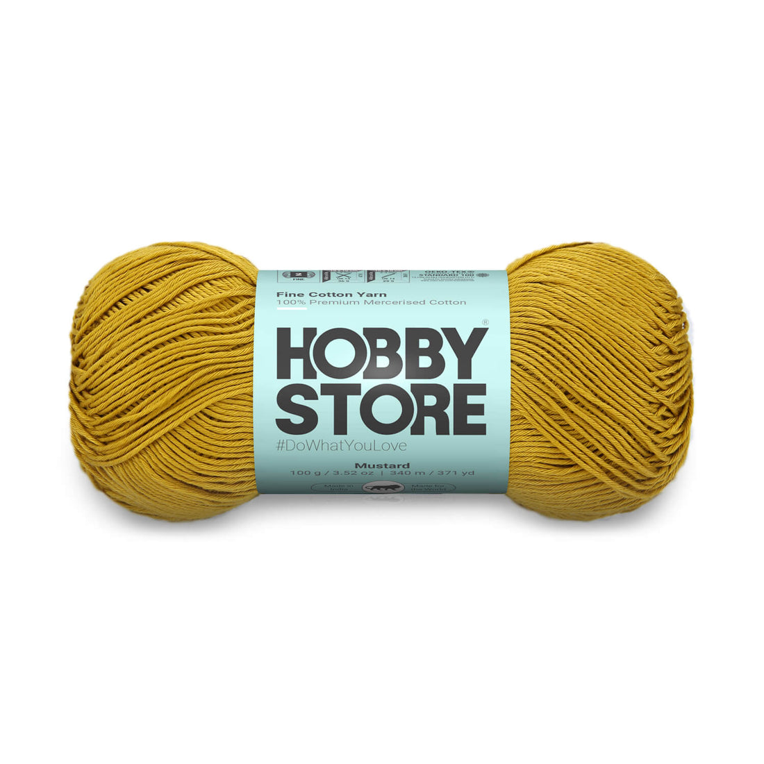 Fine Mercerised Cotton Yarn by Hobby Store - Mustard - 232
