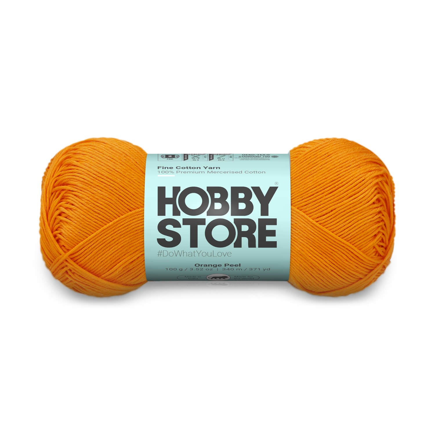 Fine Mercerised Cotton Yarn by Hobby Store - Orange Peel 266