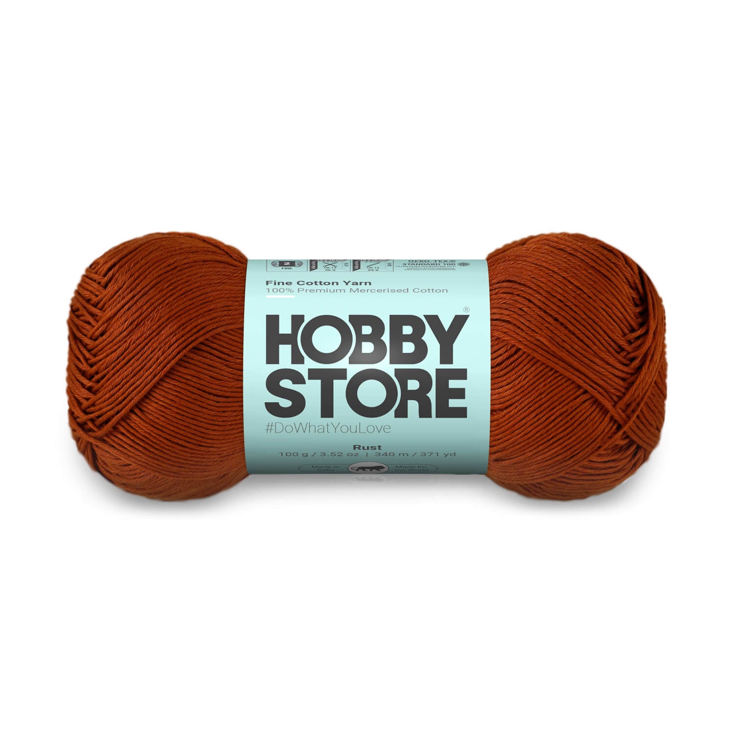 Fine Mercerised Cotton Yarn by Hobby Store - Rust 263