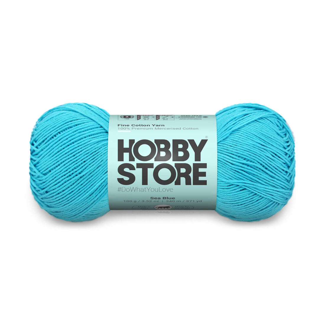 Fine Mercerised Cotton Yarn by Hobby Store - Sea Blue - 241