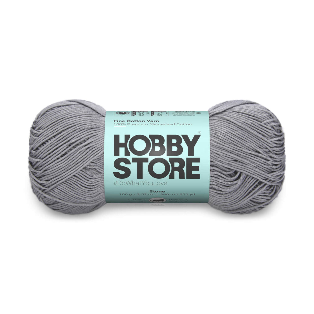 Fine Mercerised Cotton Yarn by Hobby Store - Stone - 245