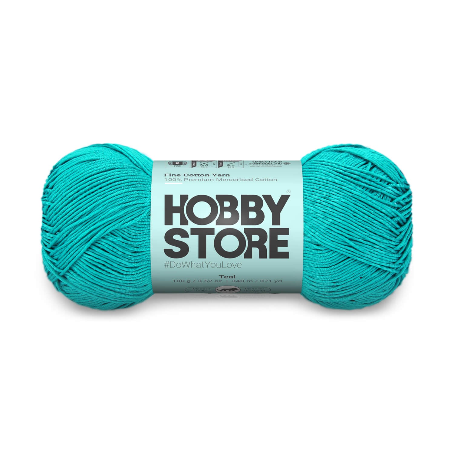 Fine Mercerised Cotton Yarn by Hobby Store - Teal - 247