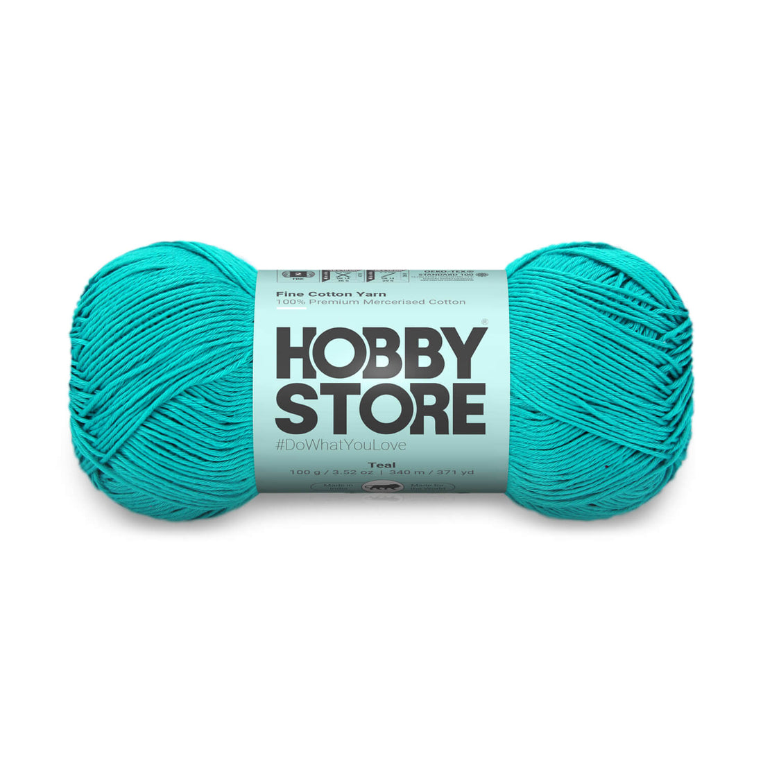 Fine Mercerised Cotton Yarn by Hobby Store - Teal - 247