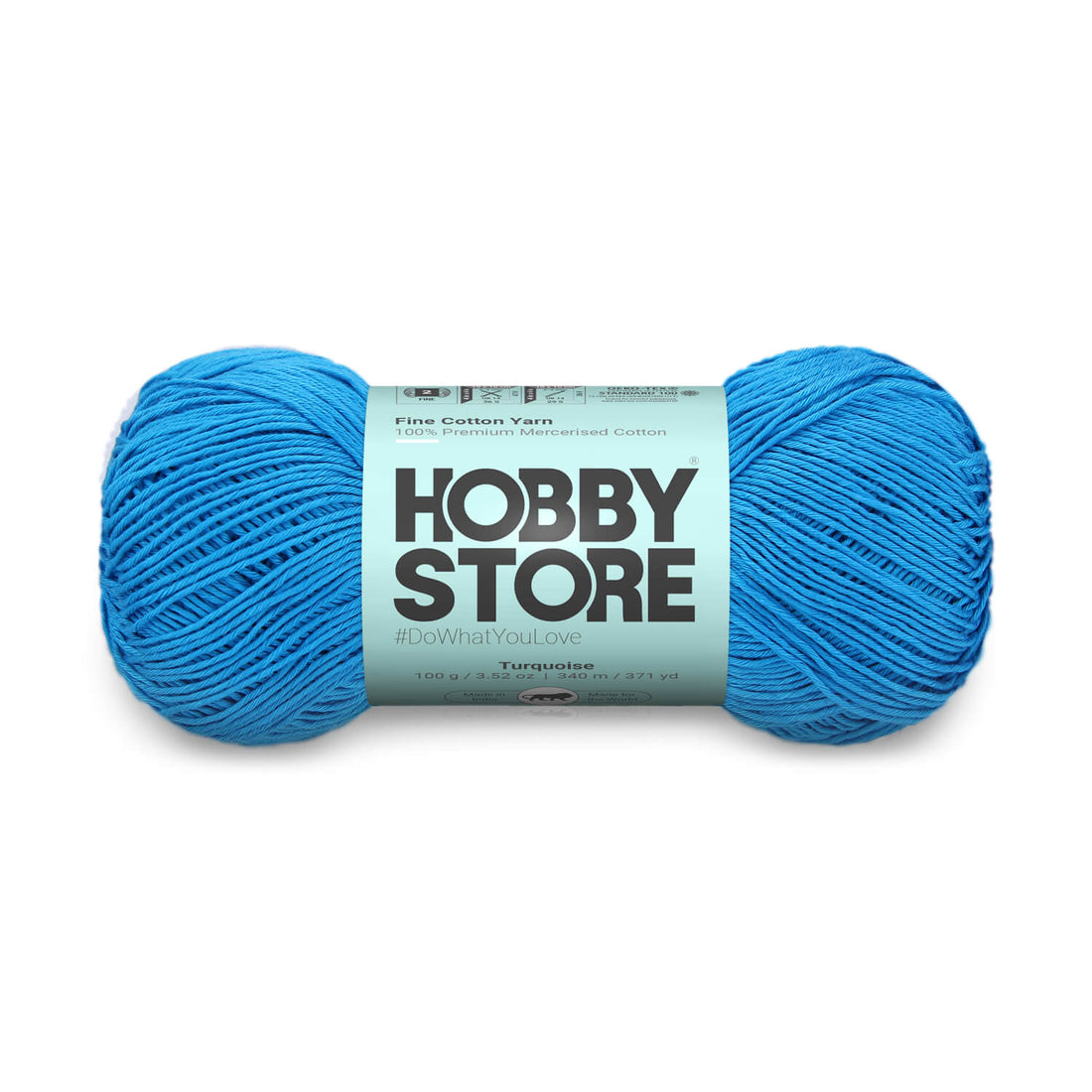 Fine Mercerised Cotton Yarn by Hobby Store - Turquoise - 248