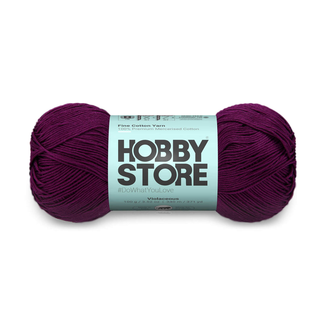 Fine Mercerised Cotton Yarn by Hobby Store - Violaceous - 249