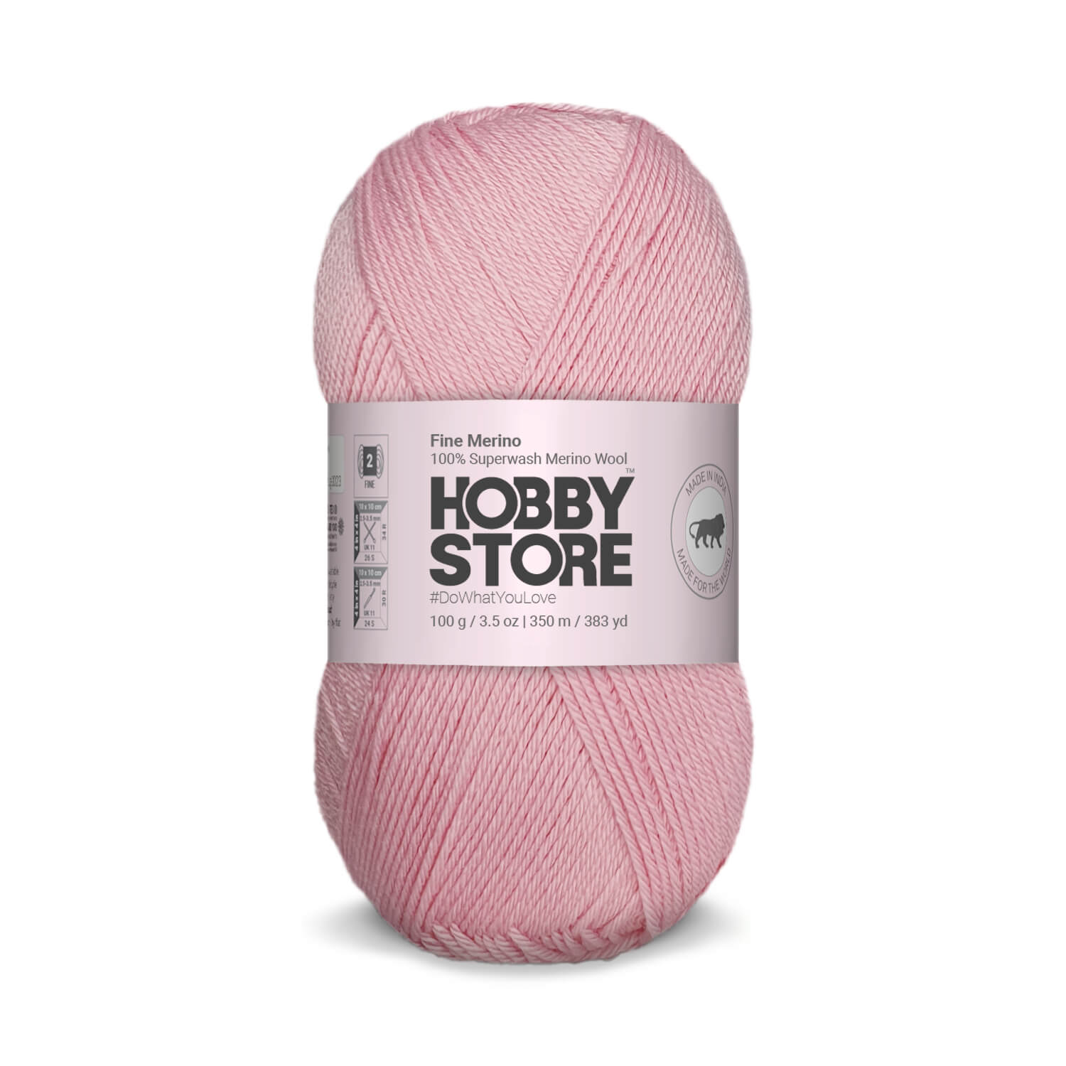 Fine Merino Wool by Hobby Store - Baby Pink FM026