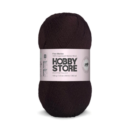 Fine Merino Wool by Hobby Store - Dark Brown FM013