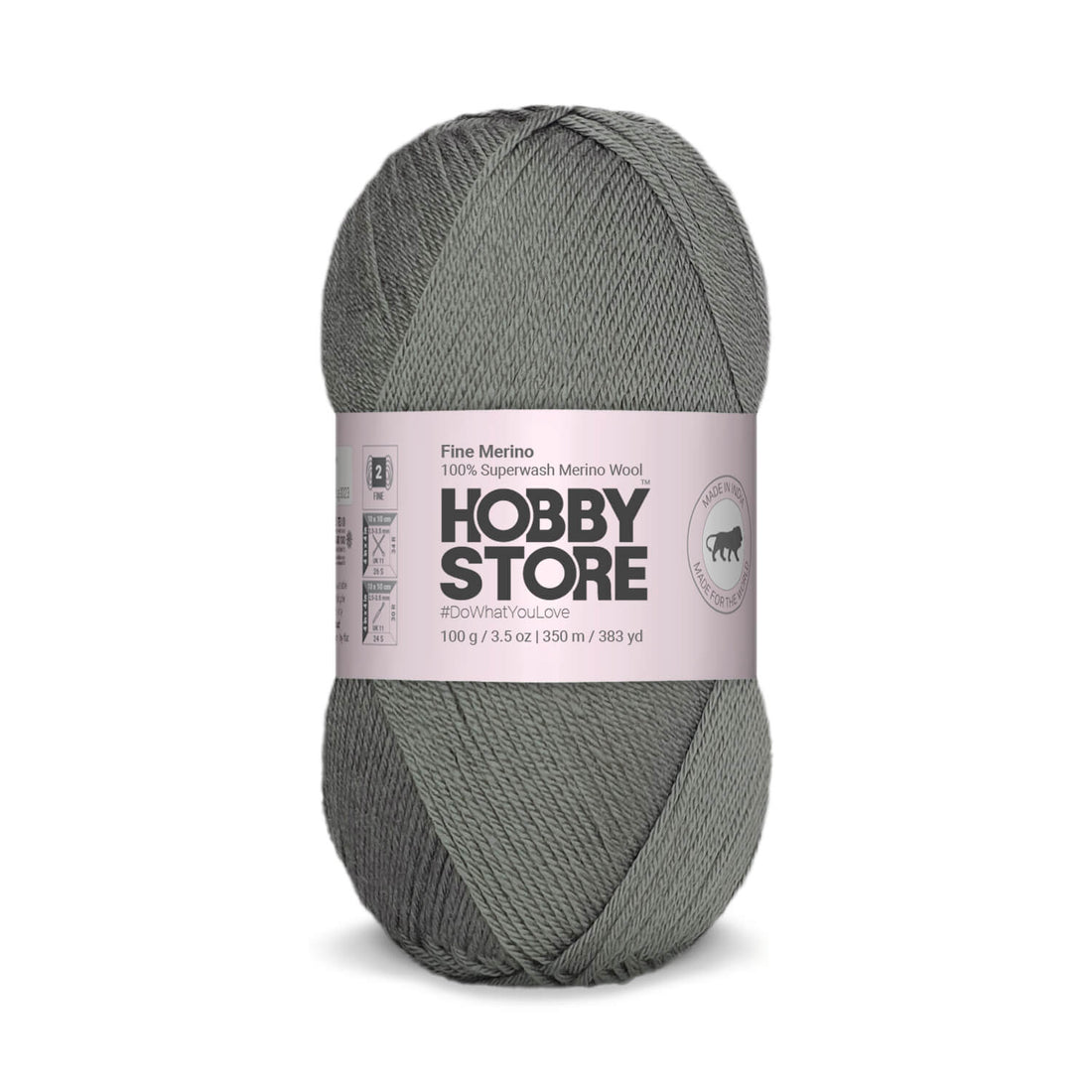 Fine Merino Wool by Hobby Store - Dark Grey FM007