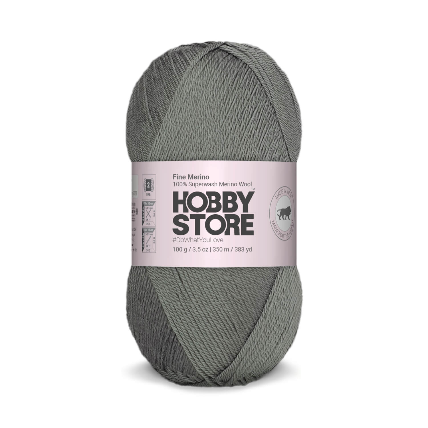 Fine Merino Wool by Hobby Store - Dark Grey FM007