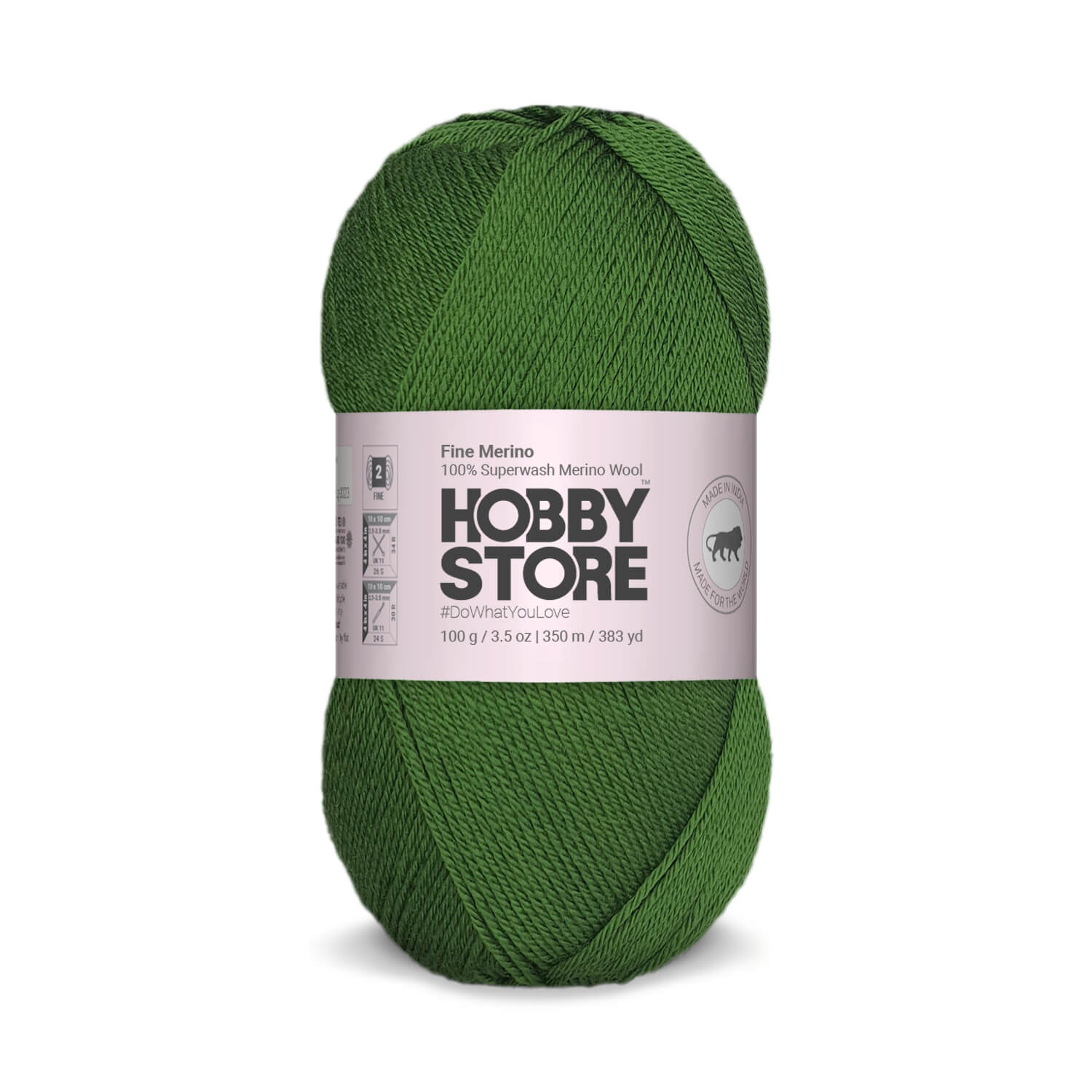 Fine Merino Wool by Hobby Store - Green FM018