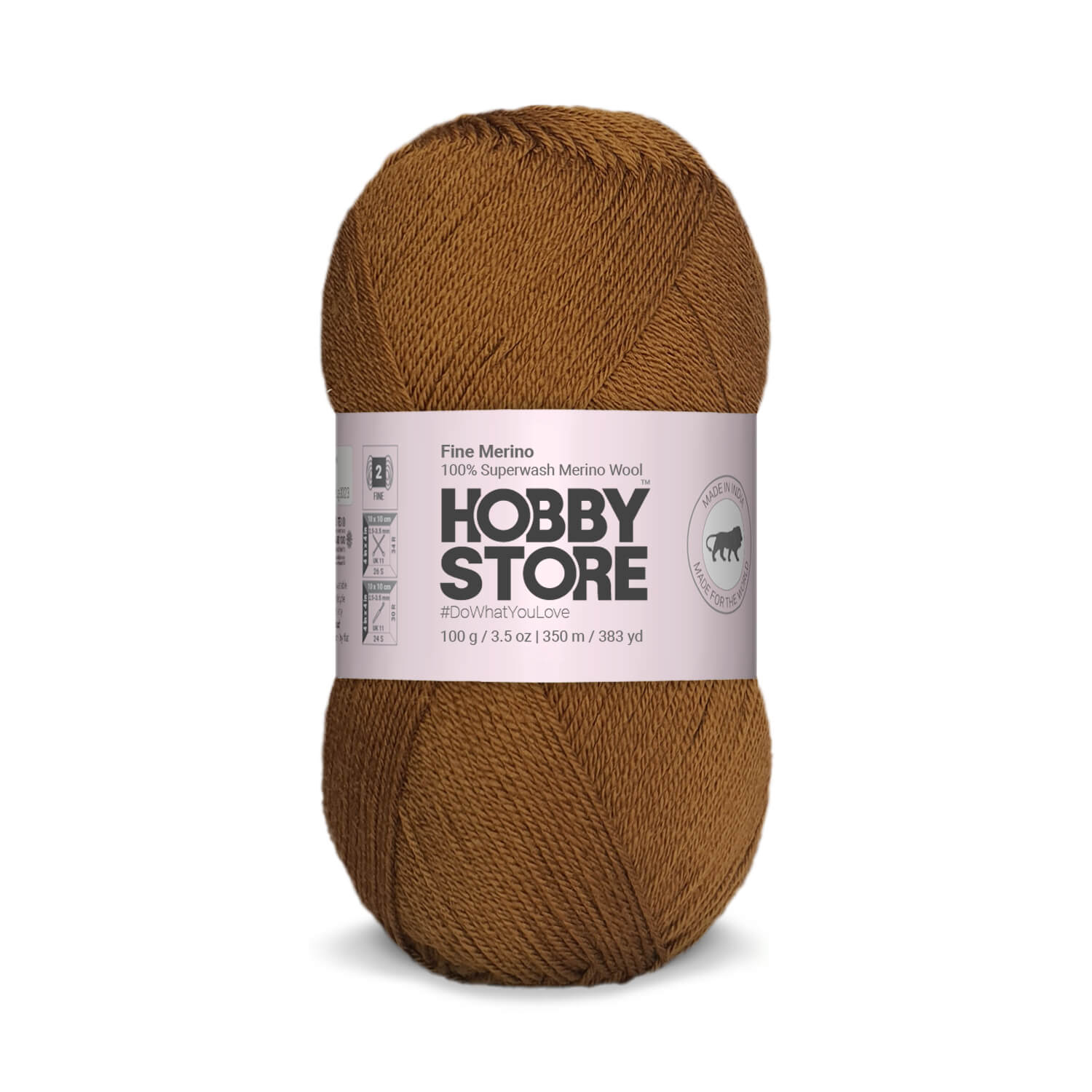 Fine Merino Wool by Hobby Store - Just Brown FM015