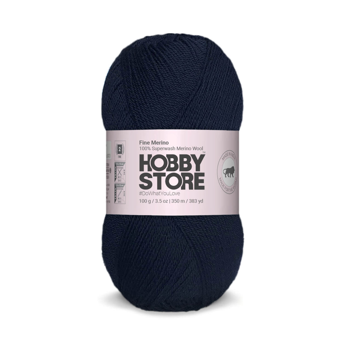 Fine Merino Wool by Hobby Store - Navy Blue FM004