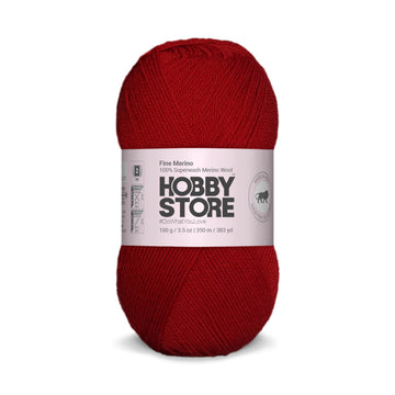 Fine Merino Wool by Hobby Store - Red FM005