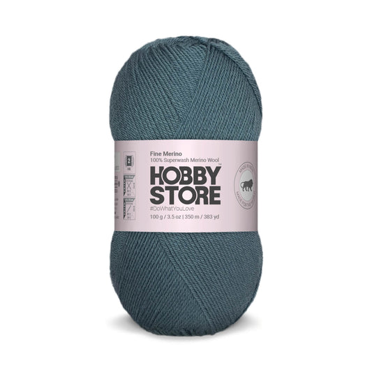 Fine Merino Wool by Hobby Store - Storm Blue FM008