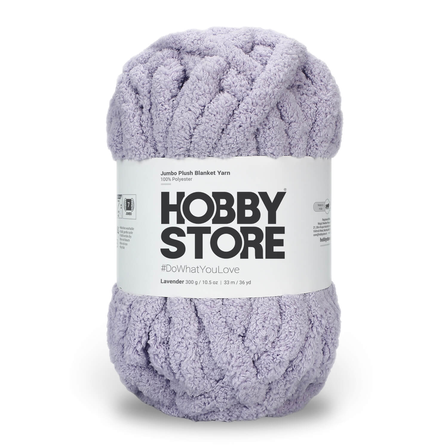 Jumbo Chenille Plush Blanket Yarn by Hobby Store 300 g - Lavender 79136