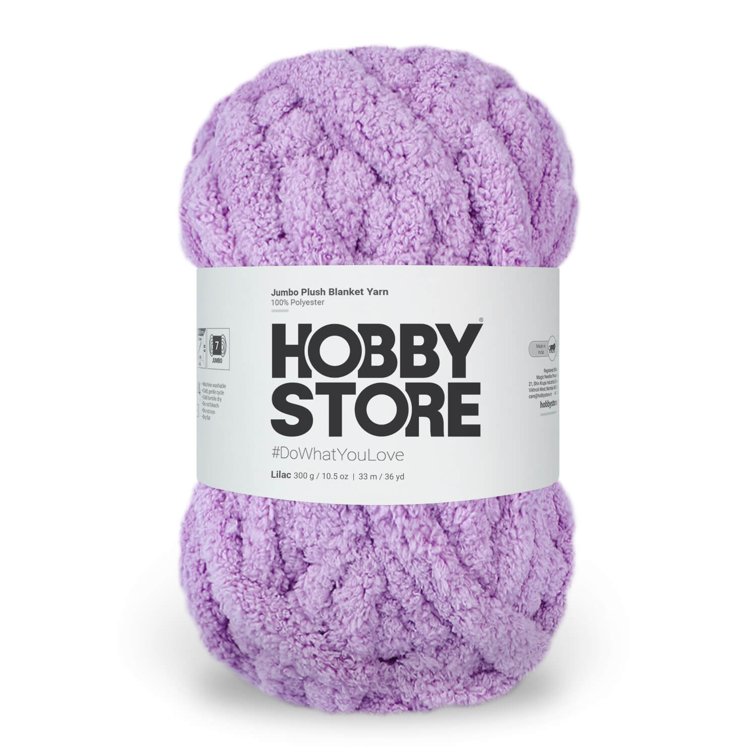 Jumbo Chenille Plush Blanket Yarn by Hobby Store 300 g - Lilac 79137