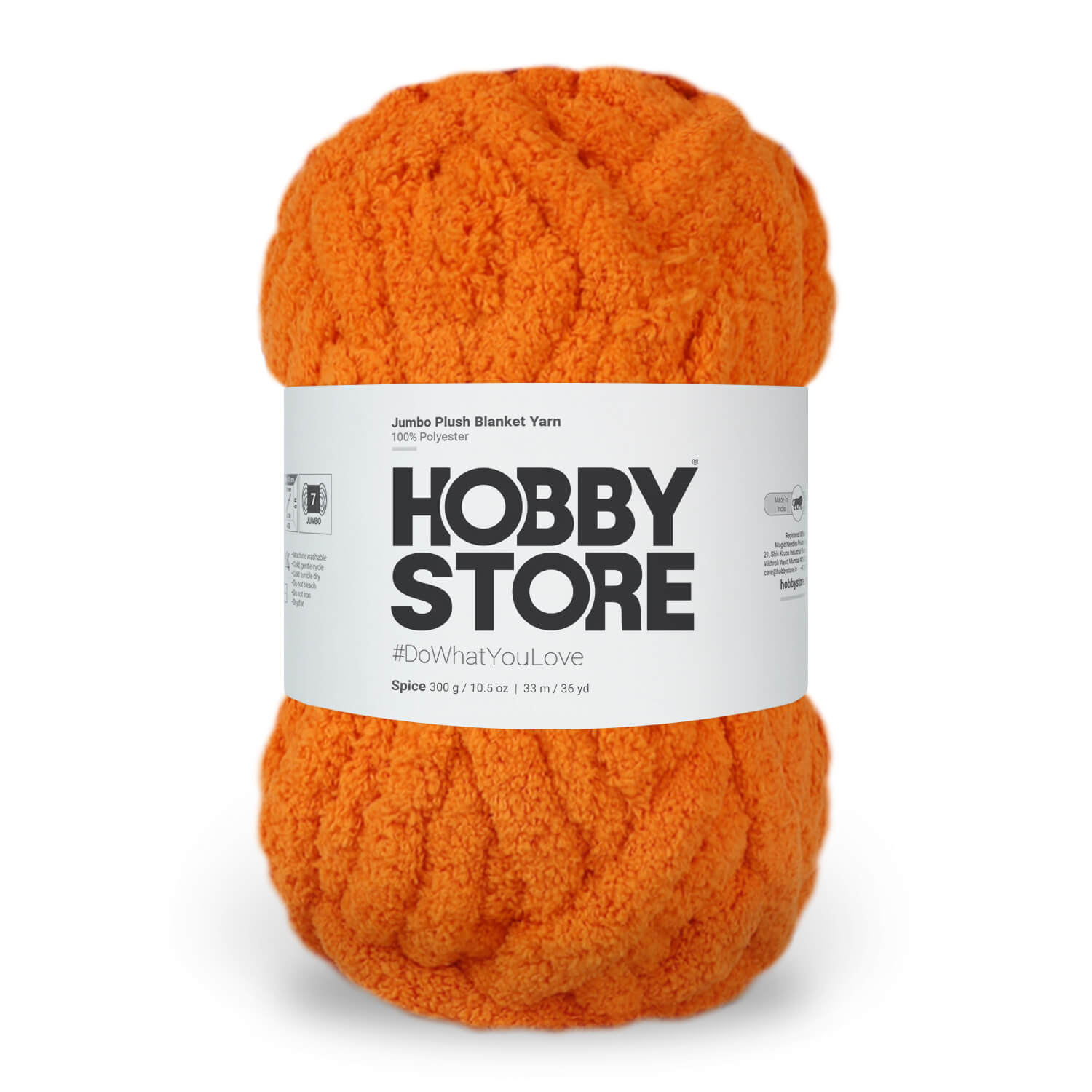 Jumbo Chenille Plush Blanket Yarn by Hobby Store 300 g - Spice 79131