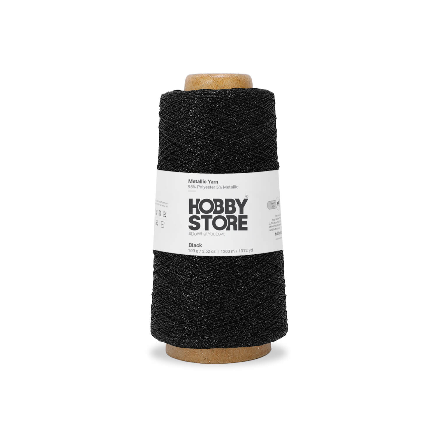Metallic Yarn by Hobby Store - Black METL013